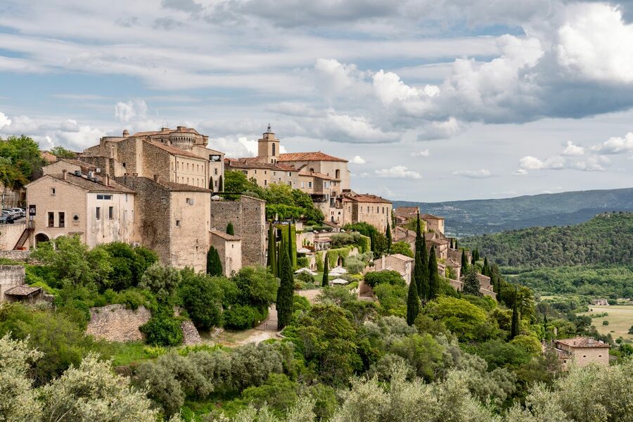 Vue de Cabrières en Provence