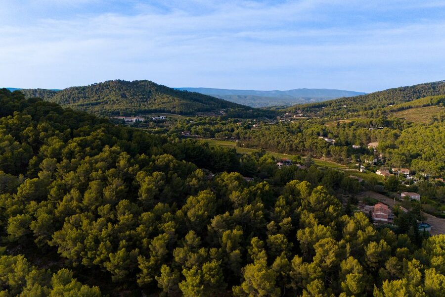 Vue de Gréasque en Provence