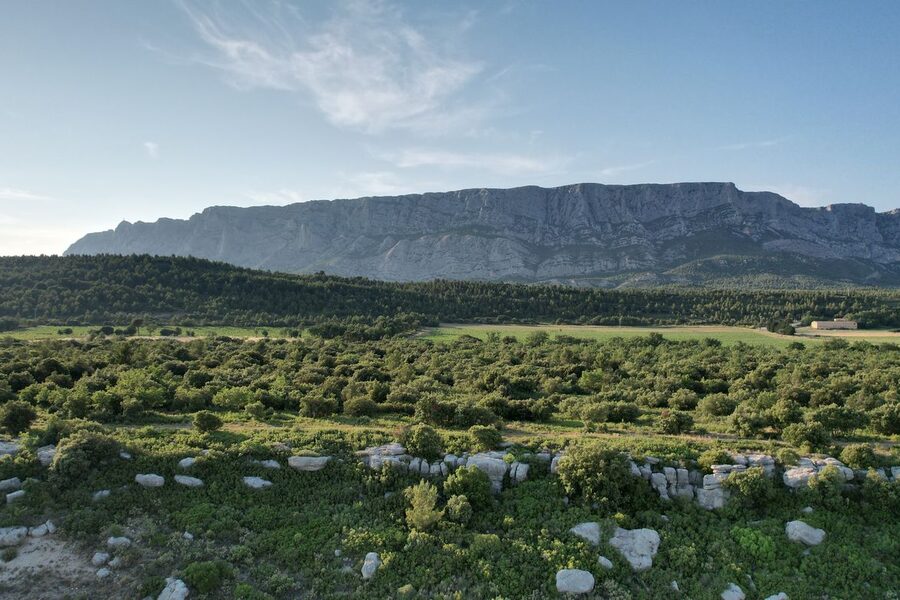 Vue de Vauvenargues en Provence